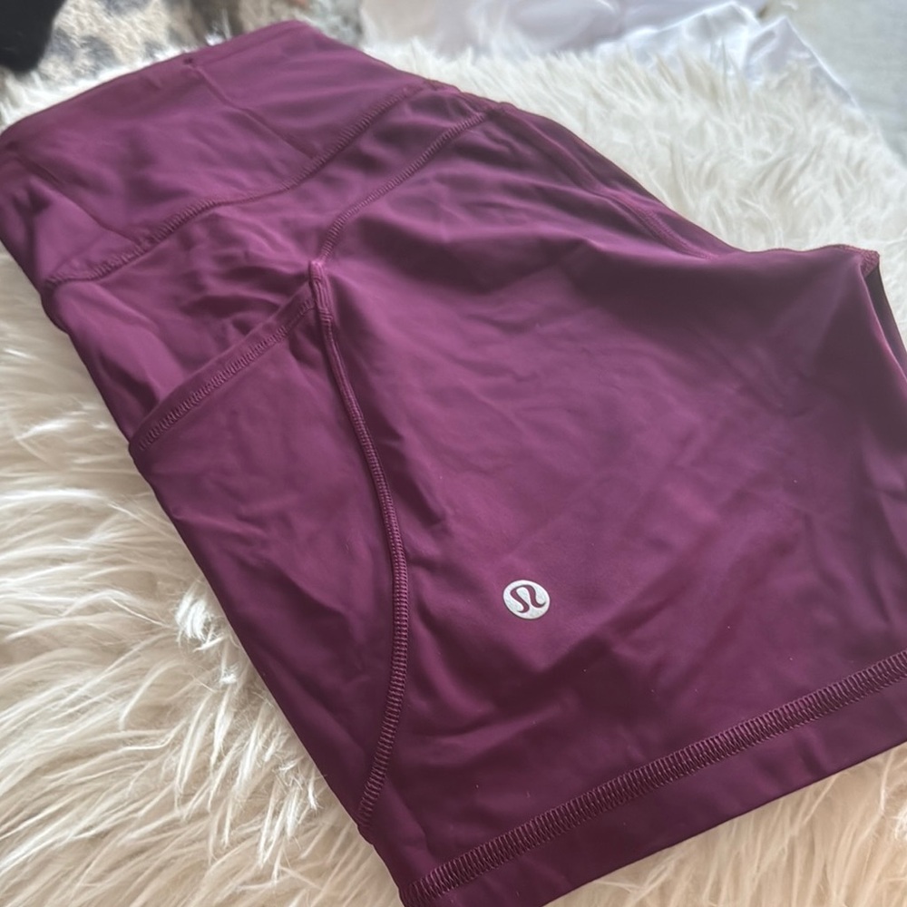 Lululemon Purple fast and free shorts 4”